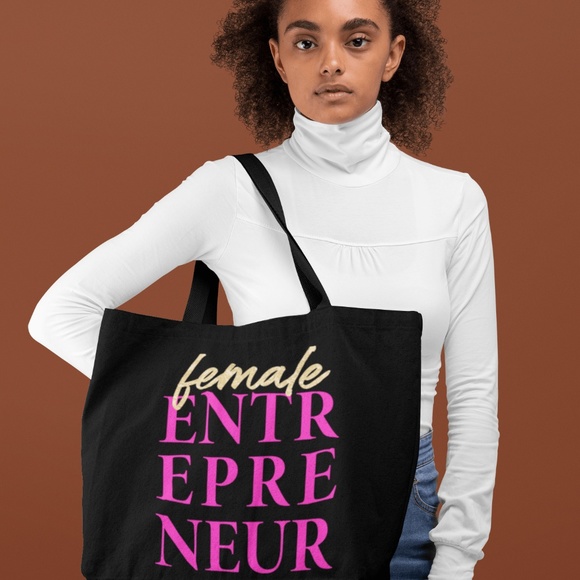 🆕Female Entrepreneur Large Zippered Tote Bag - Picture 2 of 3